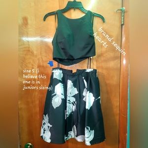 2 piece homecoming dress